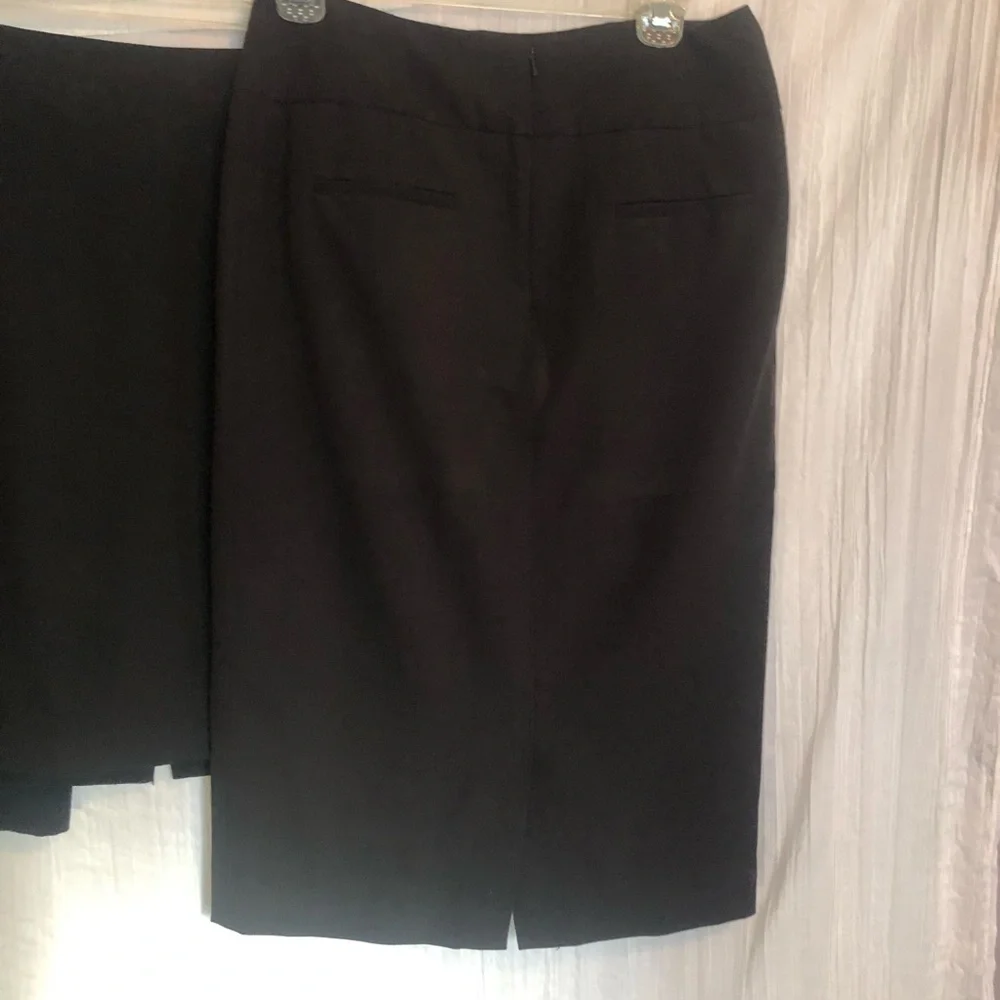 ICO UNIFORMS lot 3 size 6 black slimming lined pencil skirts office work wear
